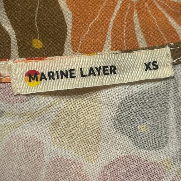 Marine Layer Floral Wrap Maxi Dress XS - Picture 12 of 16